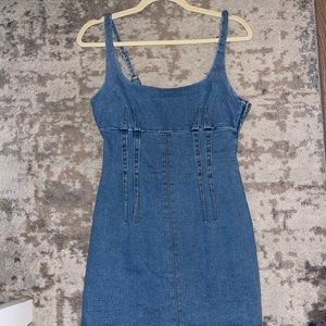 BDG Structured Scoop Neck Mini Dress